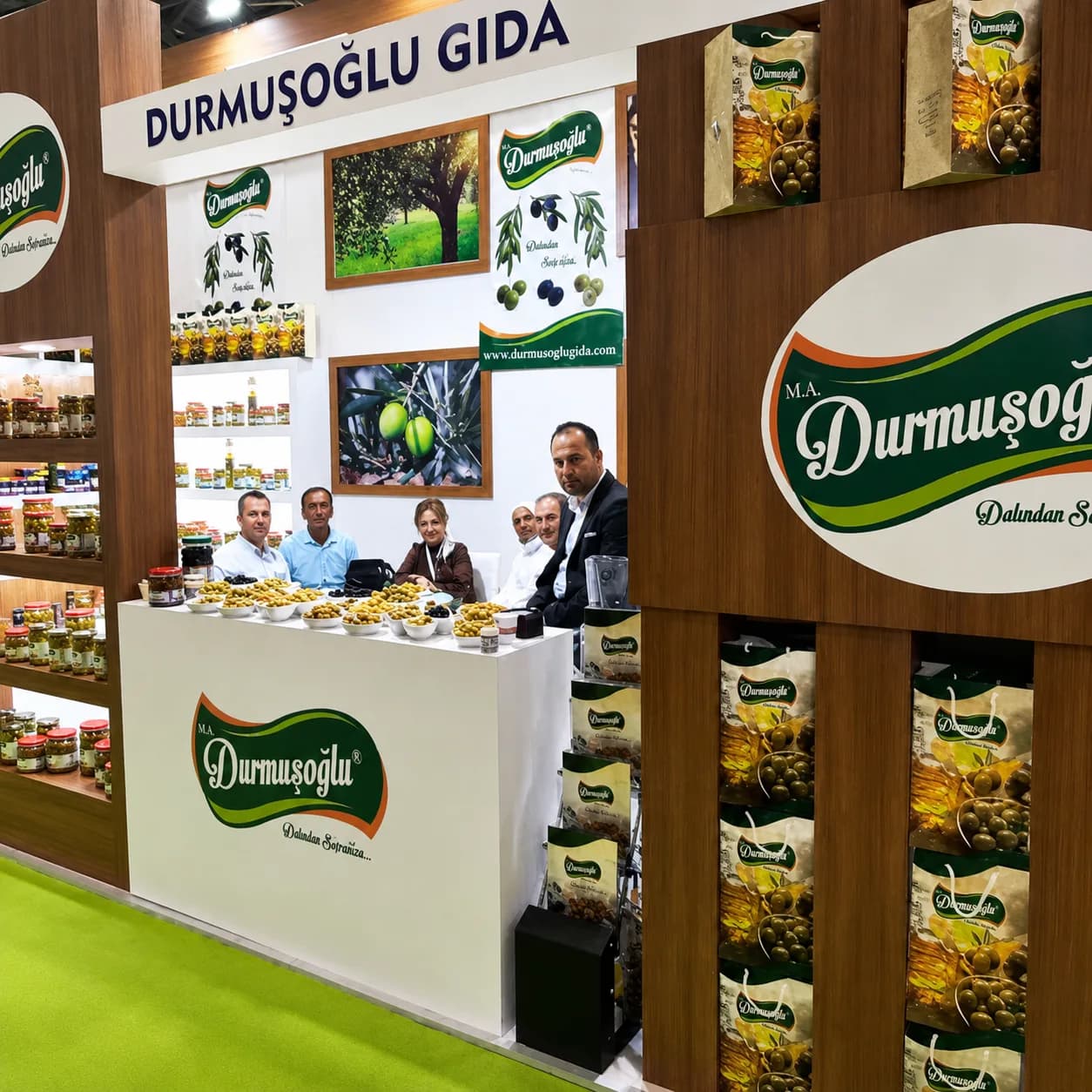 Durmuşoğlu Gıda stand at a food trade fair