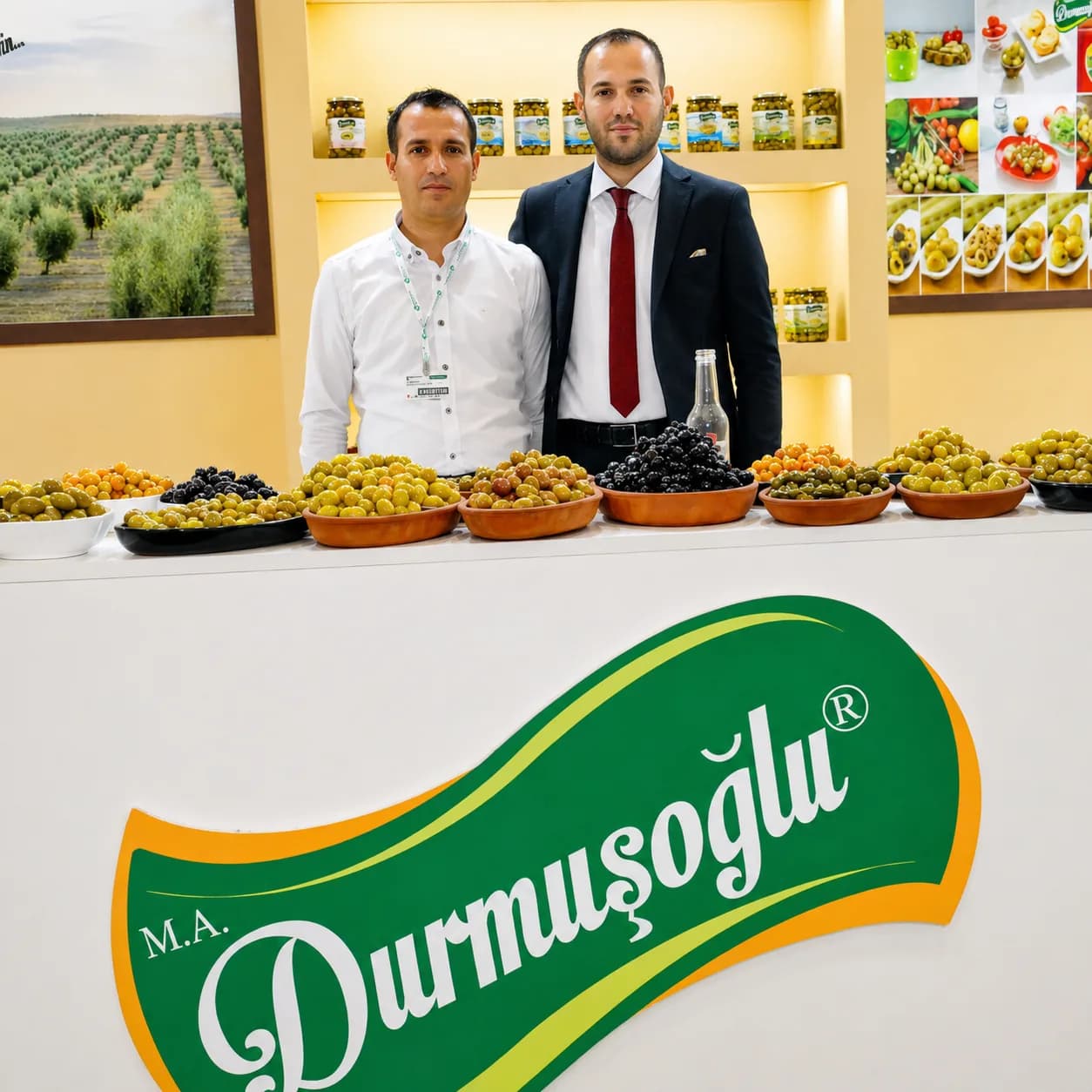 Olive varieties presented at the trade fair stand